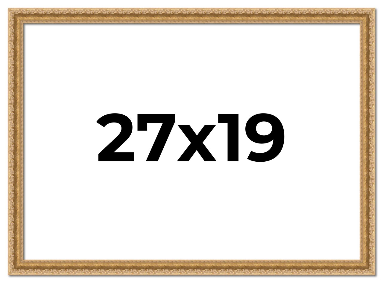 Refined Gold Picture Frame - UV Acrylic, Backing Board, Hanging Hardware Included